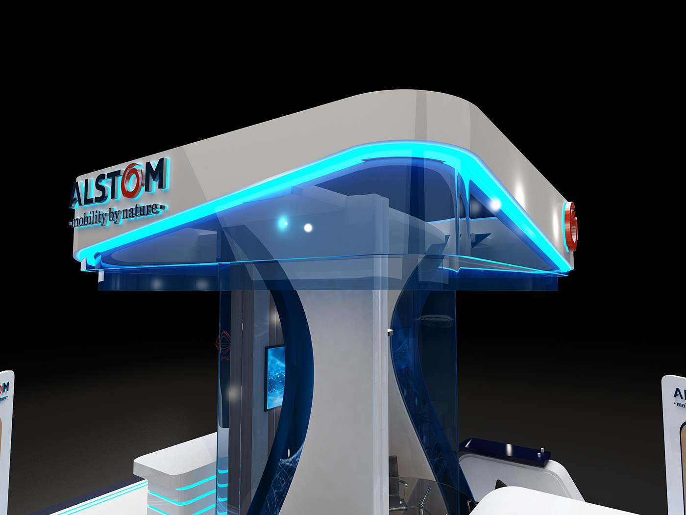 Stand booth design exhbo lights ict ict2019