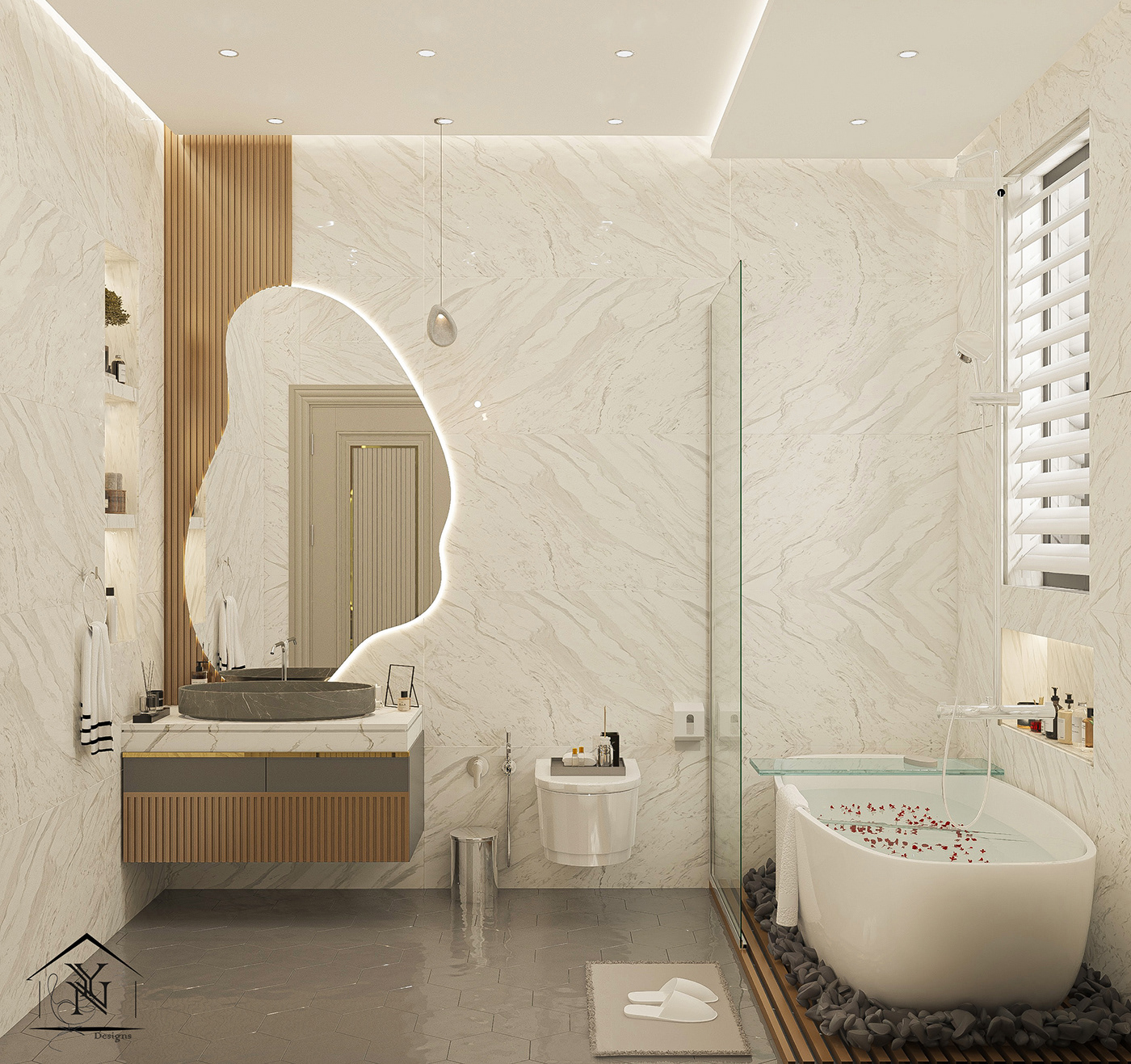 Luxurious Bathroom on Behance
