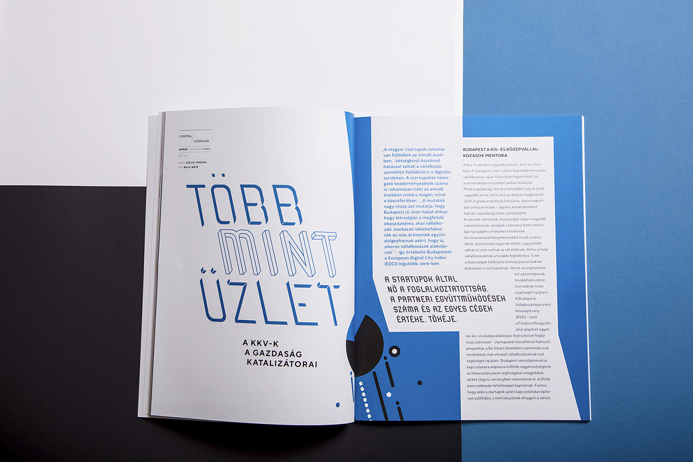 magazine central europe v4 Layout budapest typography  