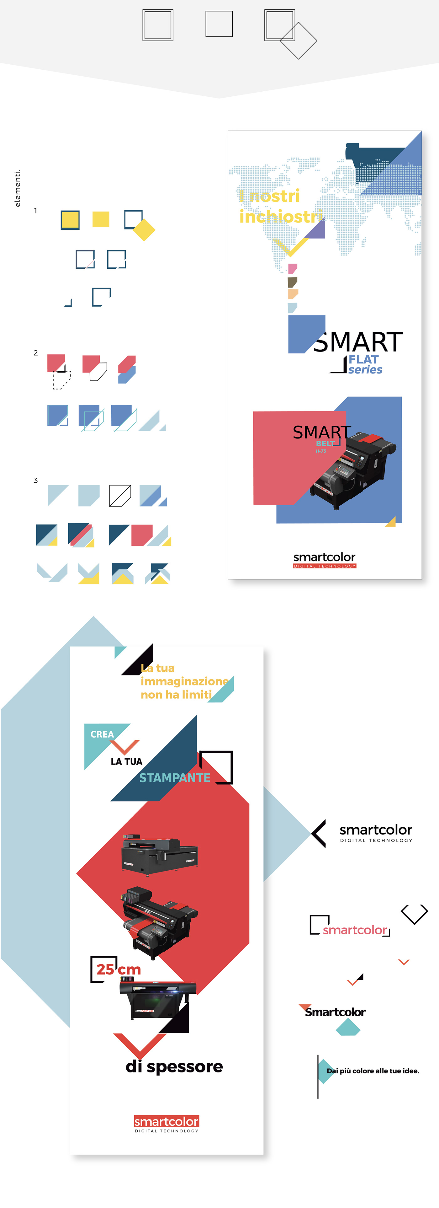 stampa plotter tecnologia visual siteweb corporate graphic shapes Claim payoff