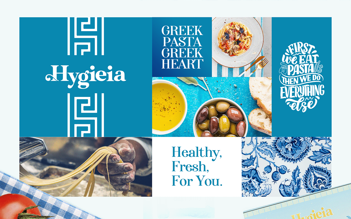 Pasta Packaging greek branding  visual identity Marklinica