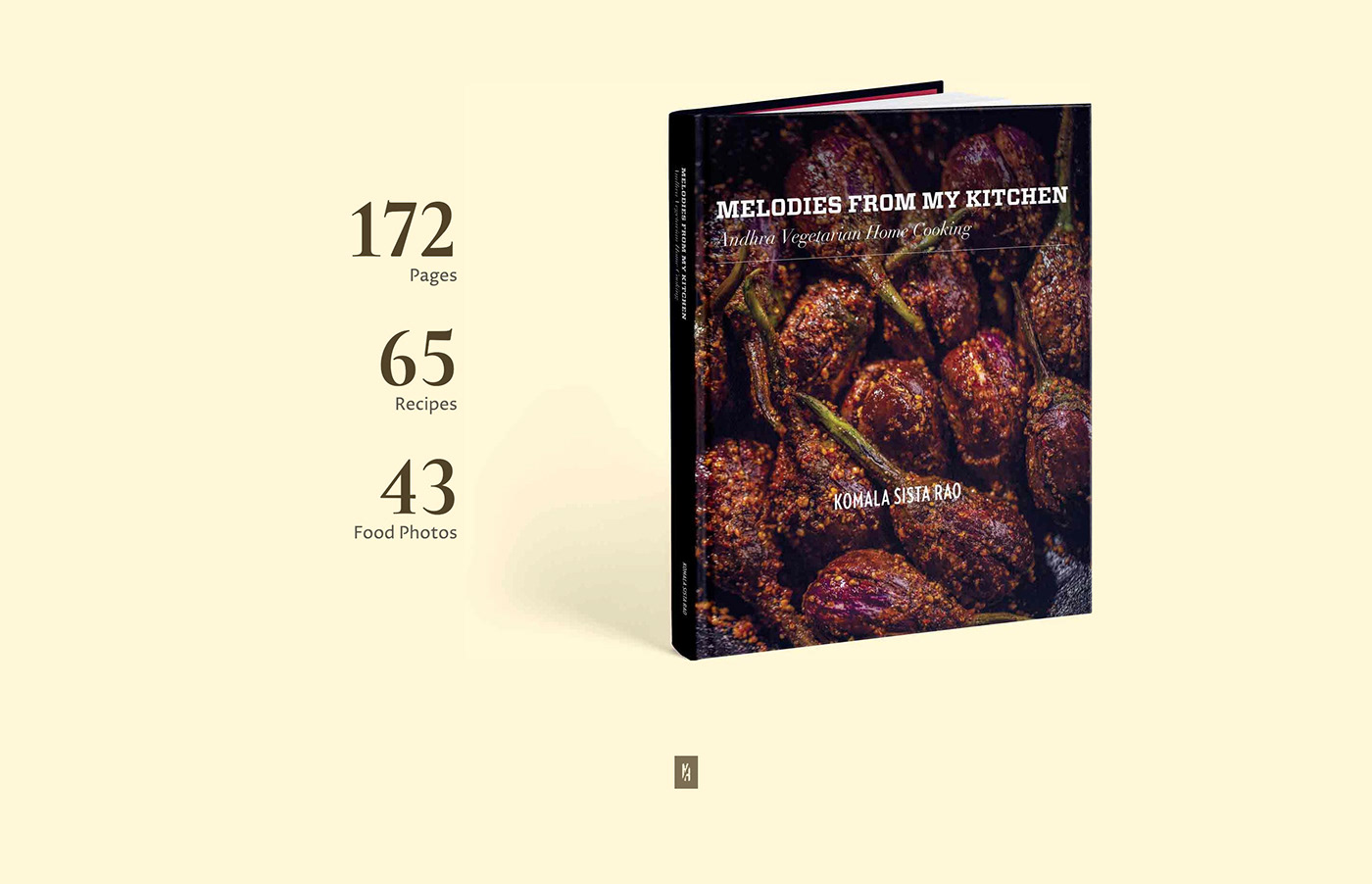 Cover of the book, along with text 192 pages, 65 recipes, and 43 food photos.