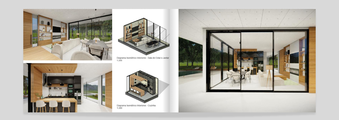 adobe architecture ARQUITETURA BIM interior design  lumion modern portfolio Render revit