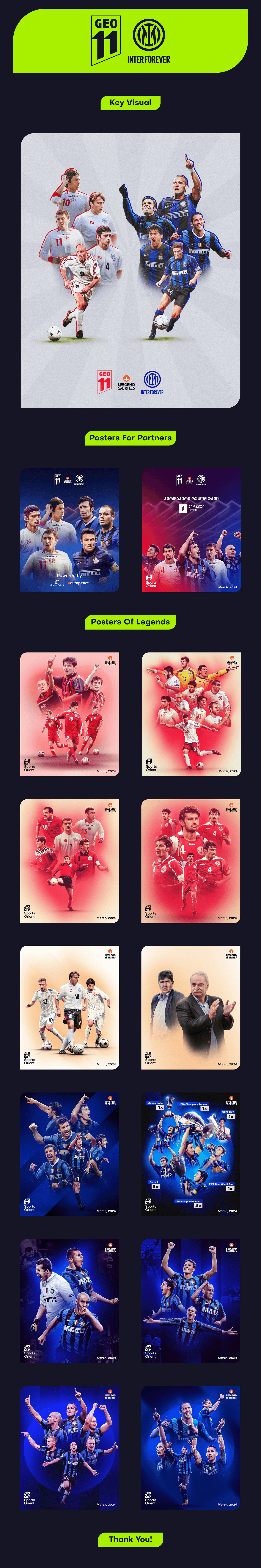 Football poster Sports Design Social media post Graphic Designer Socialmedia visual identity legends intermilan georgiafootball