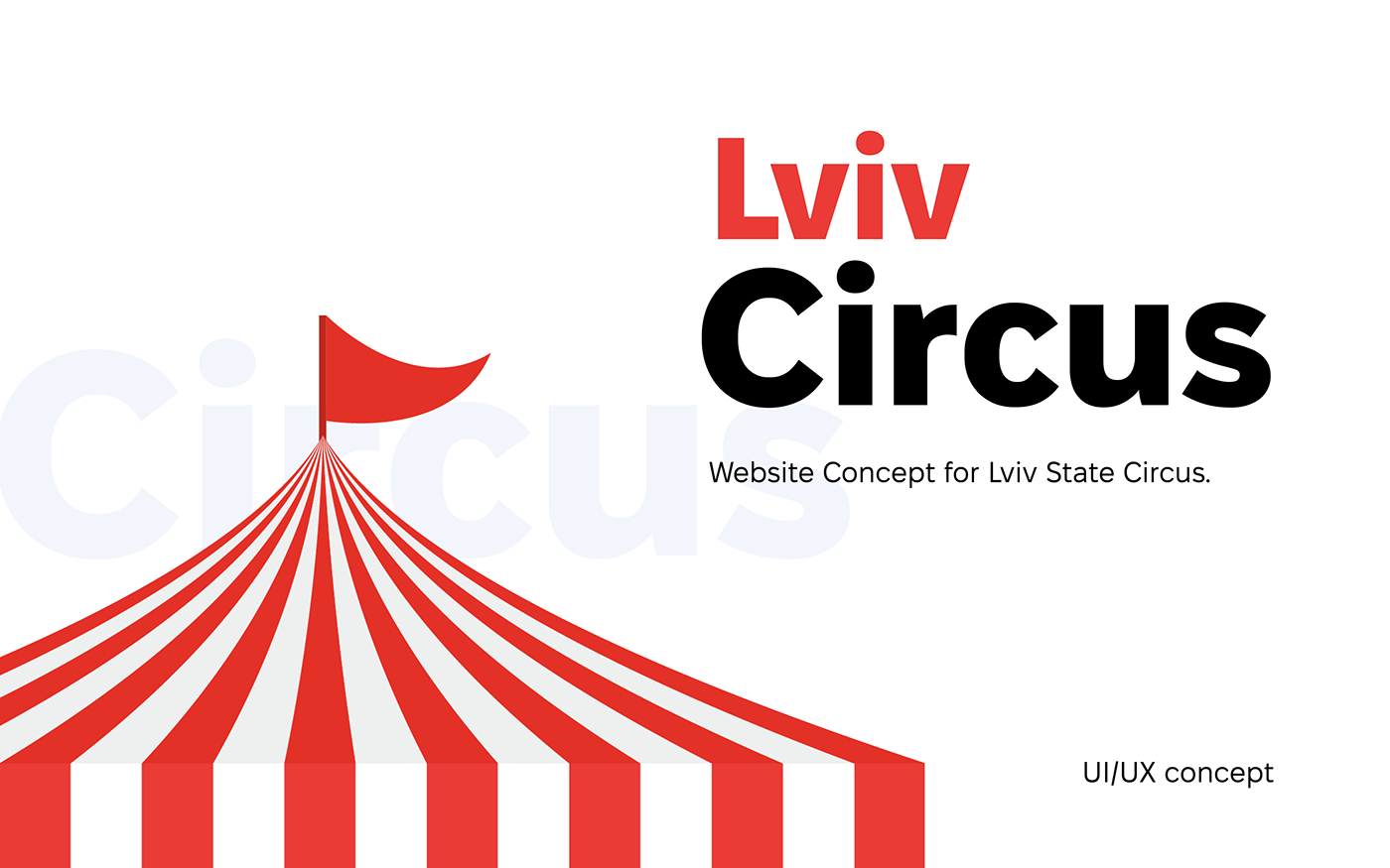 Circus UI/UX ui design landing page mobile Website design UIConcept ukraine Lviv