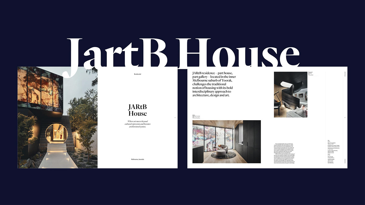 architecture book design editorial grid home Layout magazine print publication