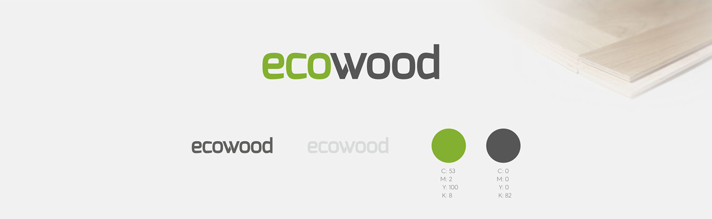 ecowood wood eco forestry Carpentry decks furniture flooring denmark danish Logo Design business card rwd Responsive joomla