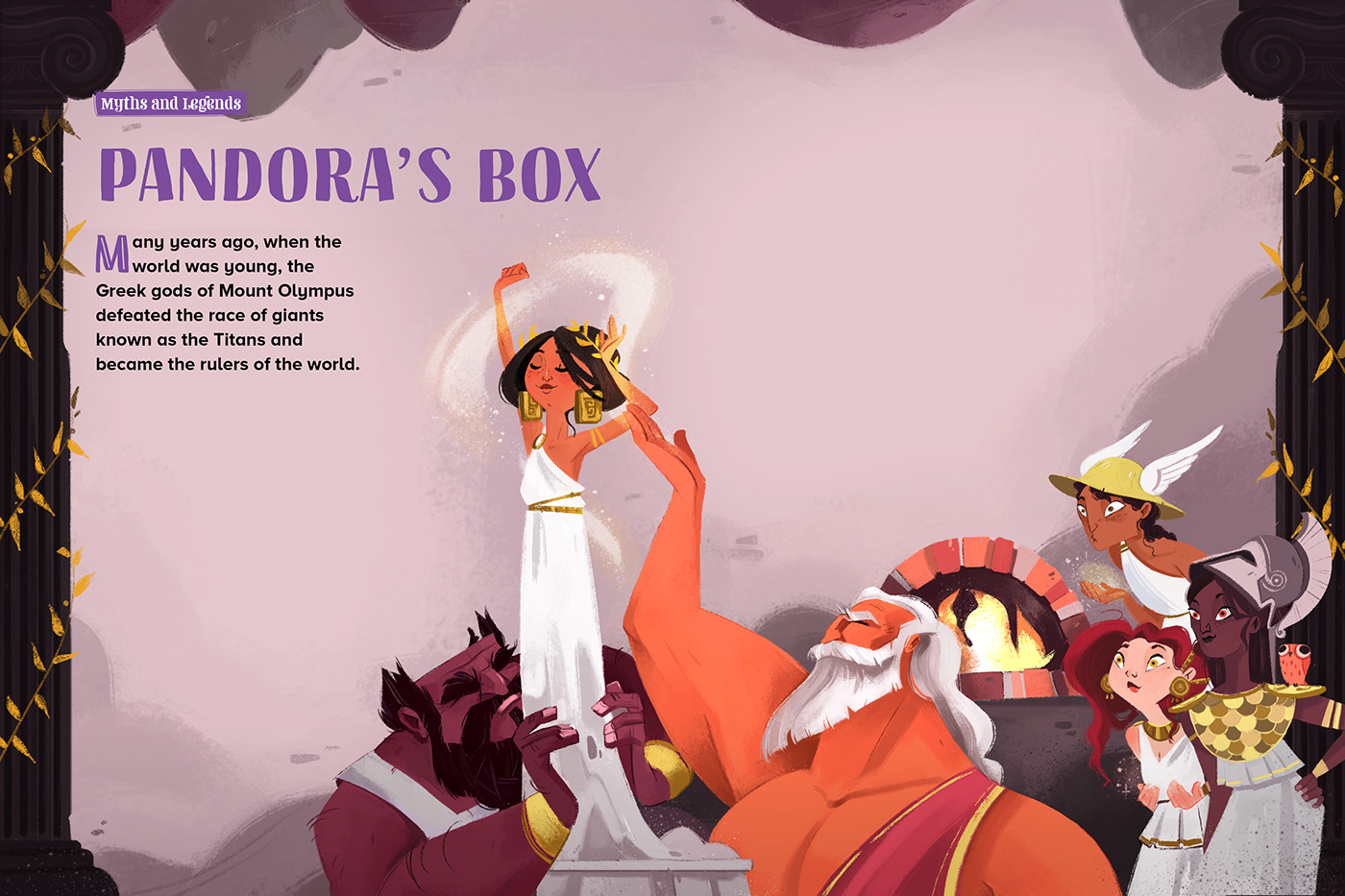 children illustration greek mythology hope mythology pandora pandora's box