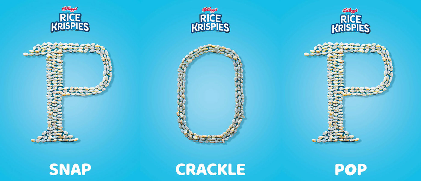Conceptual Image Making graphic design  poster rice krispies School Project
