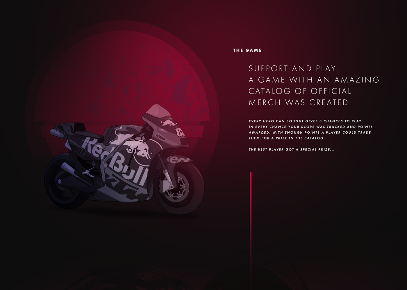 3D Interface Isobar Red Bull tridimensional ui design UI/UX UX design Webdesign Website