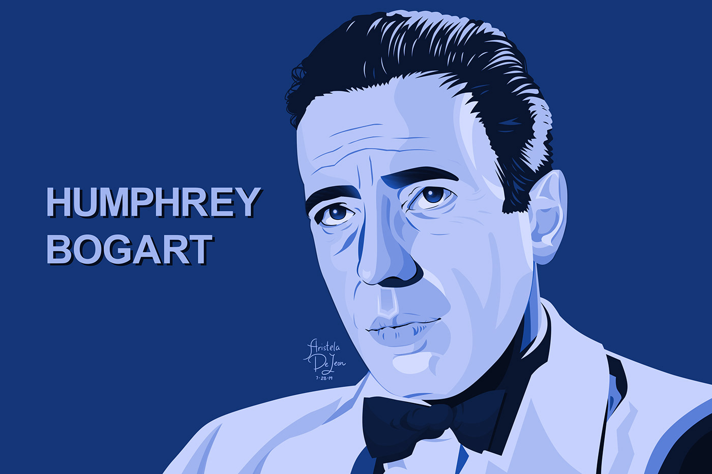 humphrey bogart classic american hollywood hollywood Casablanca Bogie Vexel Art Digital Art 