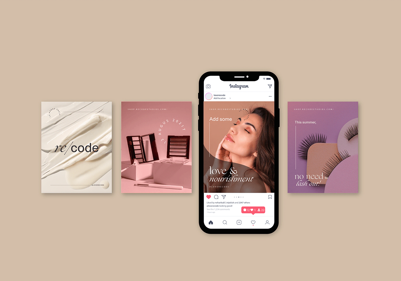 ads Branding design cosmetics Graphic Designer Instagram Post Logo Design marketing   social media typography   visual identity