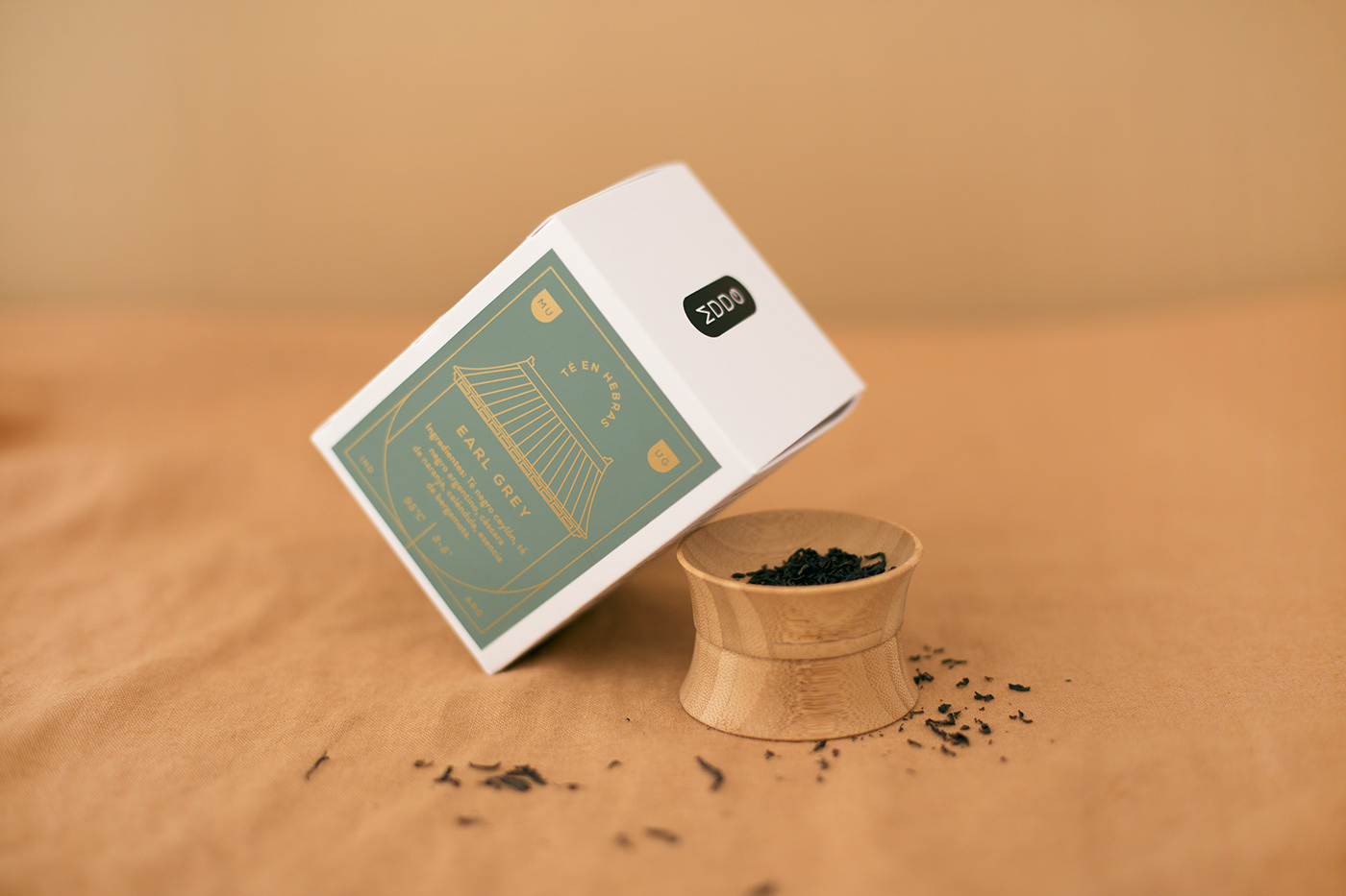 Packaging tea te identity logo Logotype asia Blends hebras box