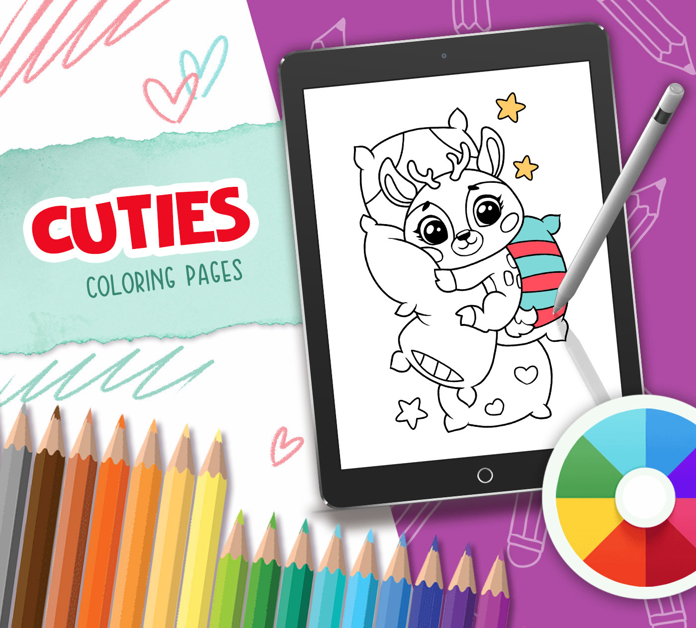 coloring book coloring page kids illustration children's book line art cute animals children illustration cartoon