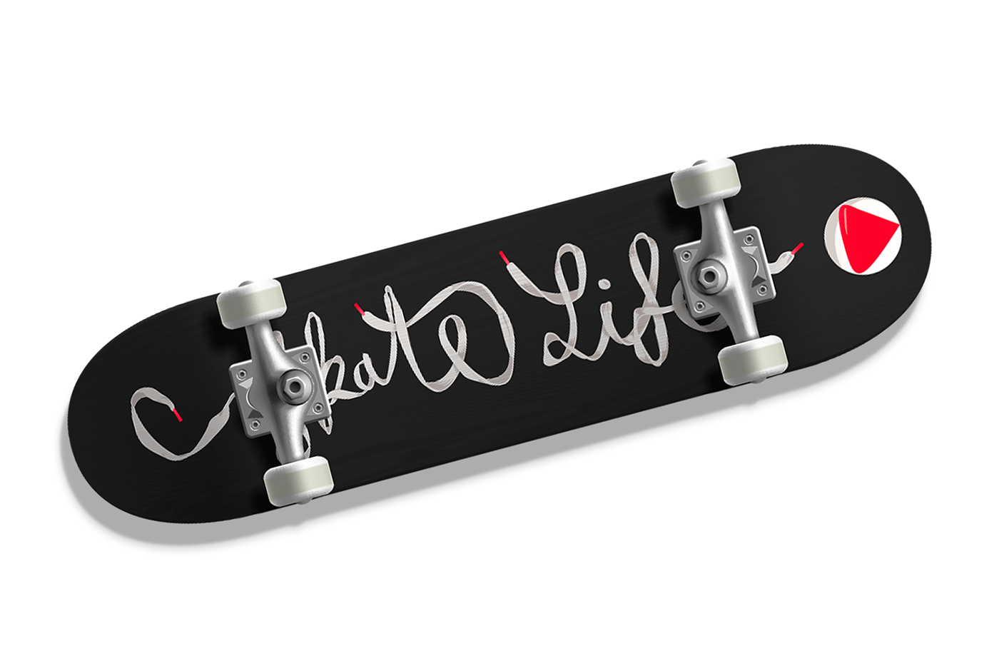 lettering skateboarding skate deck