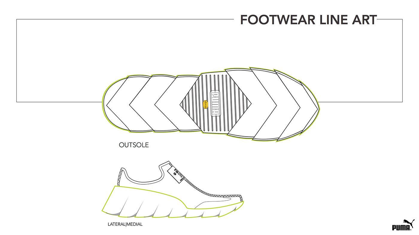 Project concept design footwear design color & material Apparel Design agender genderfluid Puma Germany work team