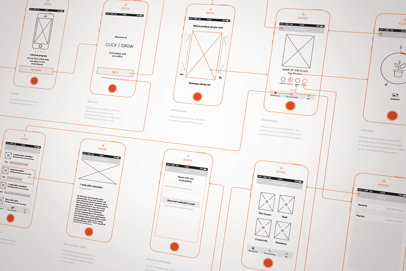 ux UI app ios Plant Icon Native timelapse herbs garden icons minimal application Nature mobile