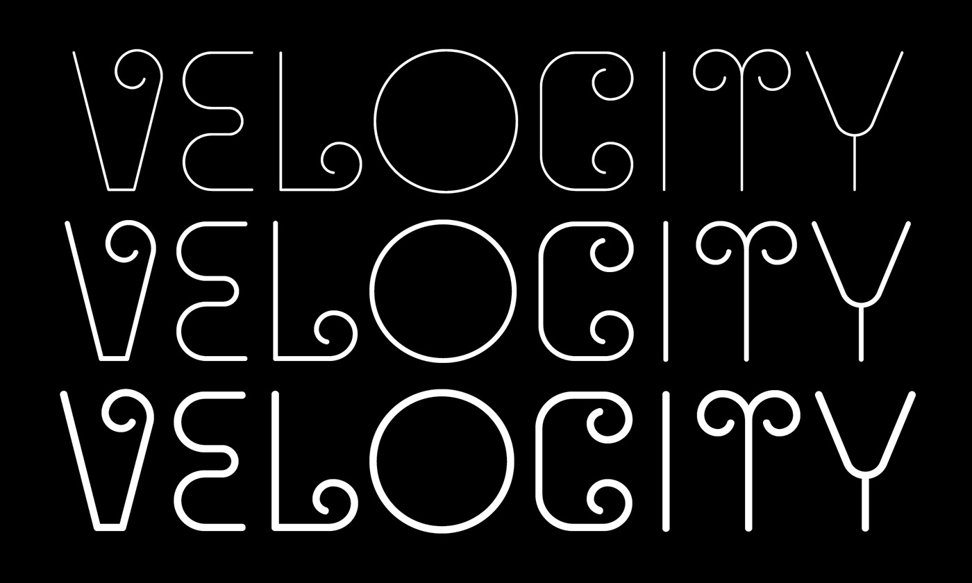 Spiral Typeface font type swirl cute elegant design graphic