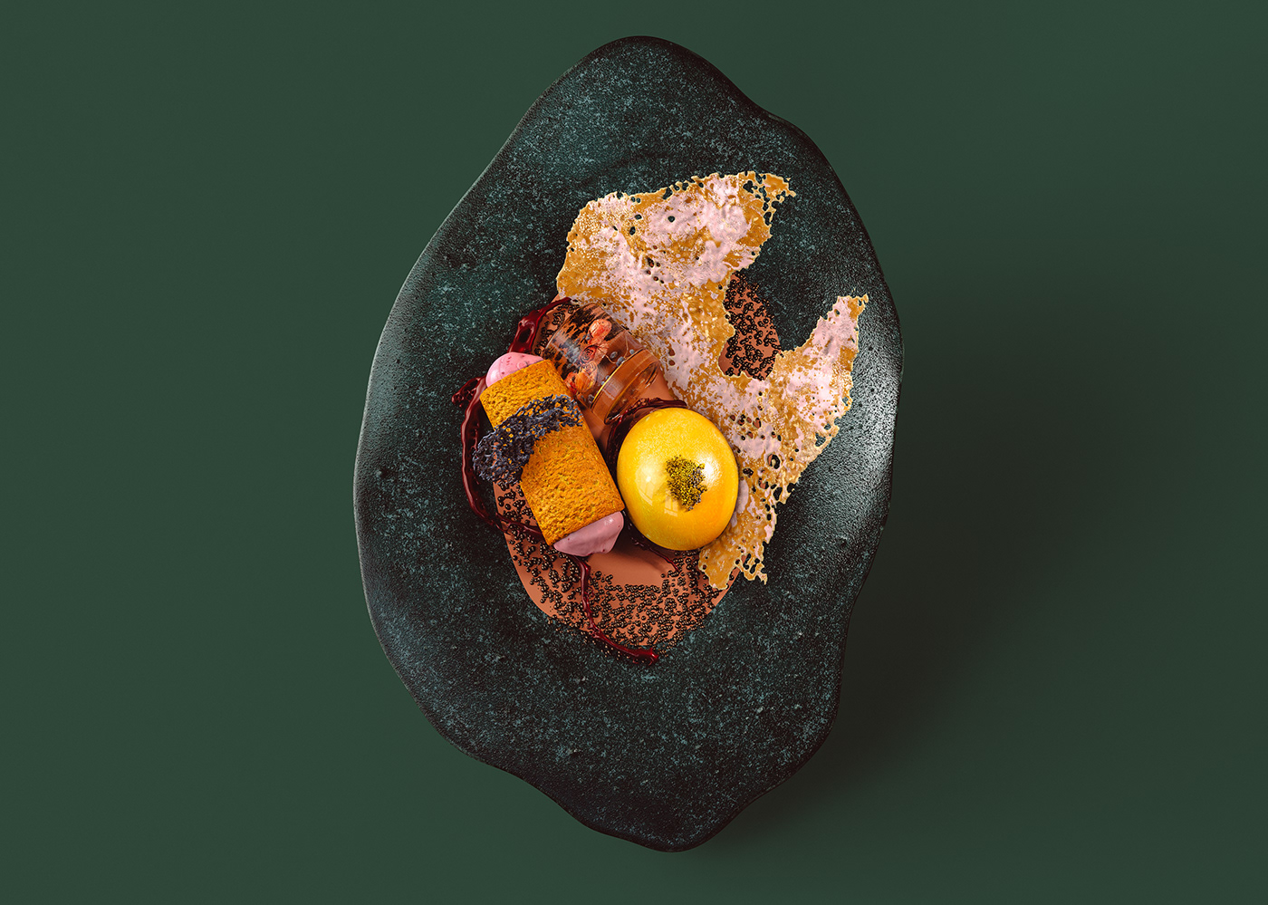 3D avant-garde colors cousine design gastronomic ILLUSTRATION  knowledge textures visual