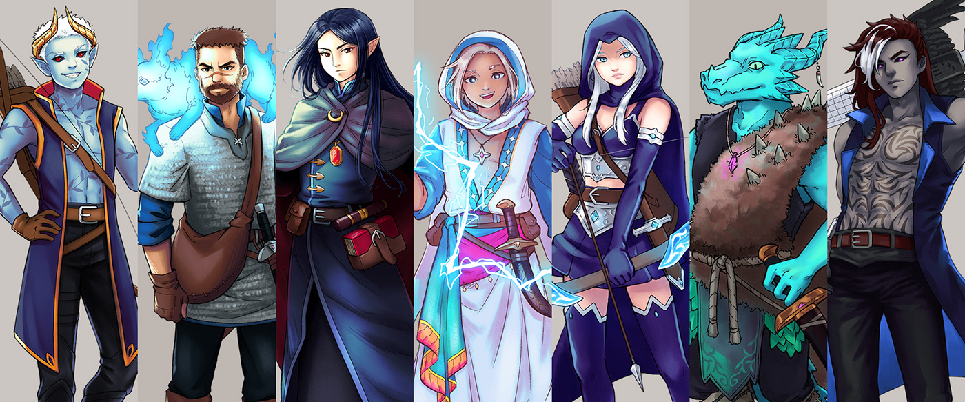 fantasy Character design  rpg character dnd character D&D rpg digital illustration Drawing  sketch Dungeons and Dragons