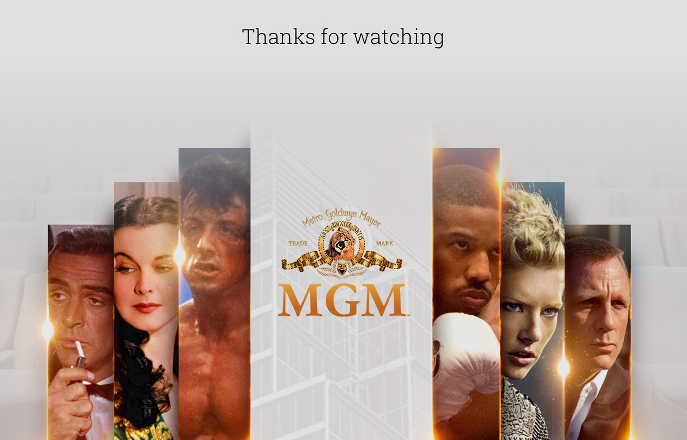 Cinema james bond MGM Movies redesign theater  UI ux Web Webdesign
