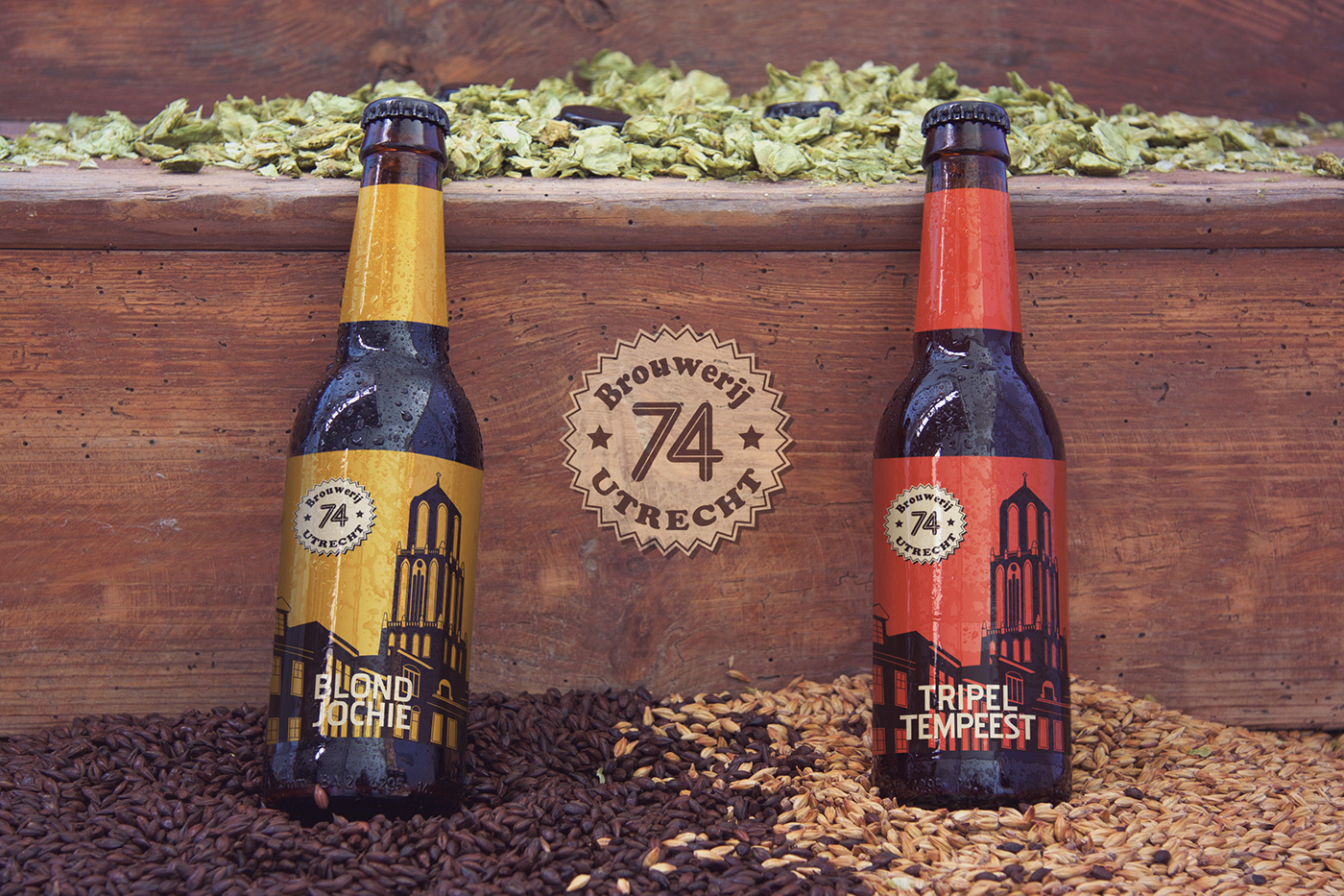 ontwerp grafisch vormgeving design beer label utrecht brewery