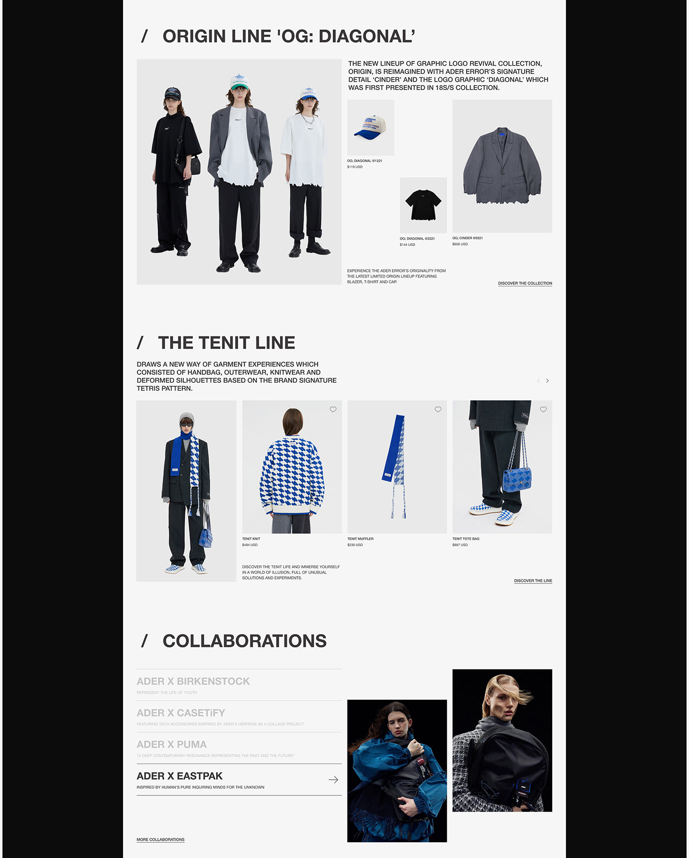 Clothing concept Ecommerce Fashion  interactive redesign UI UI/UX Web Design  Website