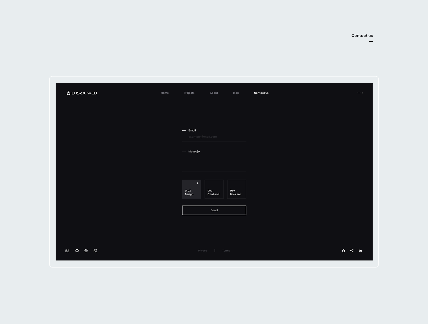 Website minimal motion typography   flat desktop UI ux grid Web