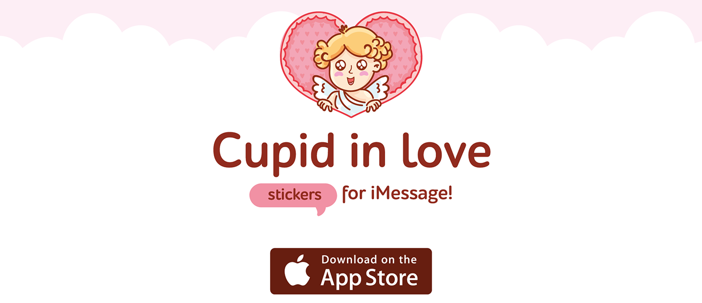 st valentines day Love cupid Lovers Character cute ios stickers icons sticker