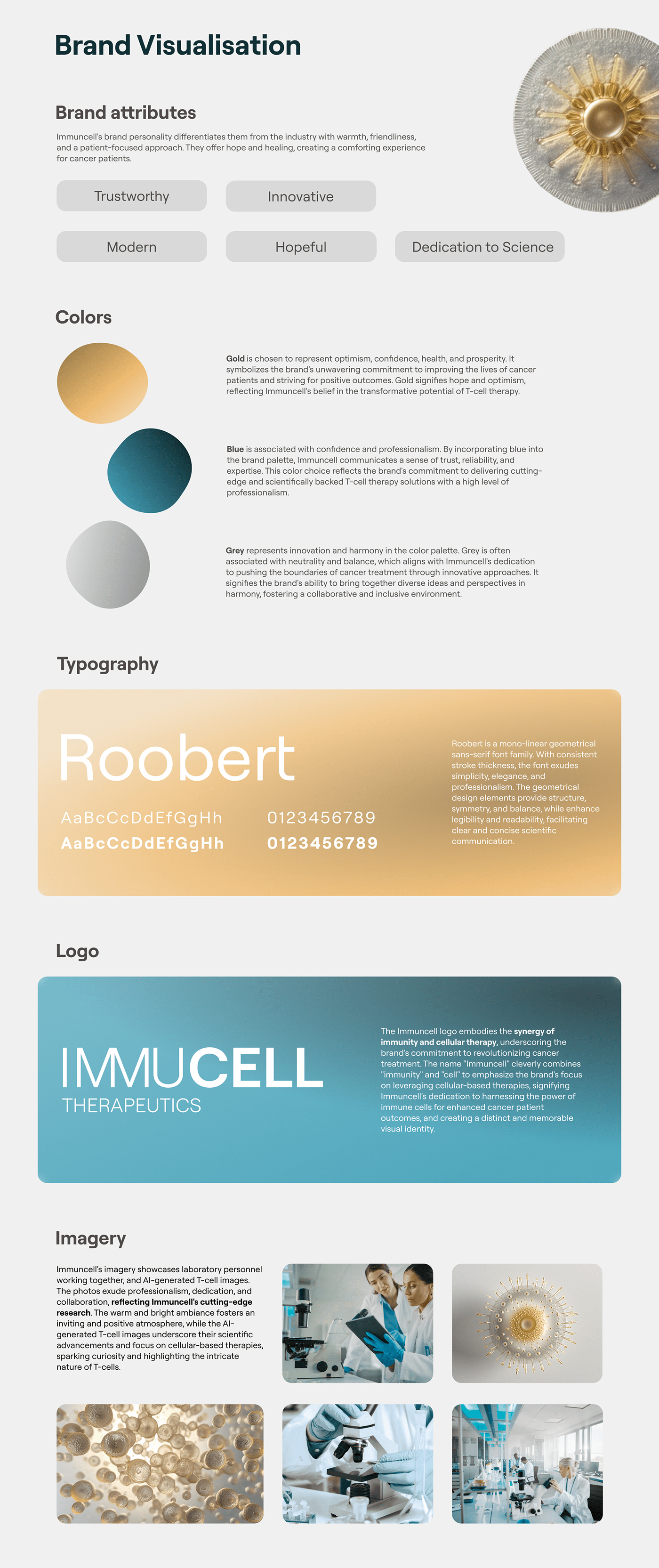 biotech biology medical therapy branding  cells 3D Case Study brand identity