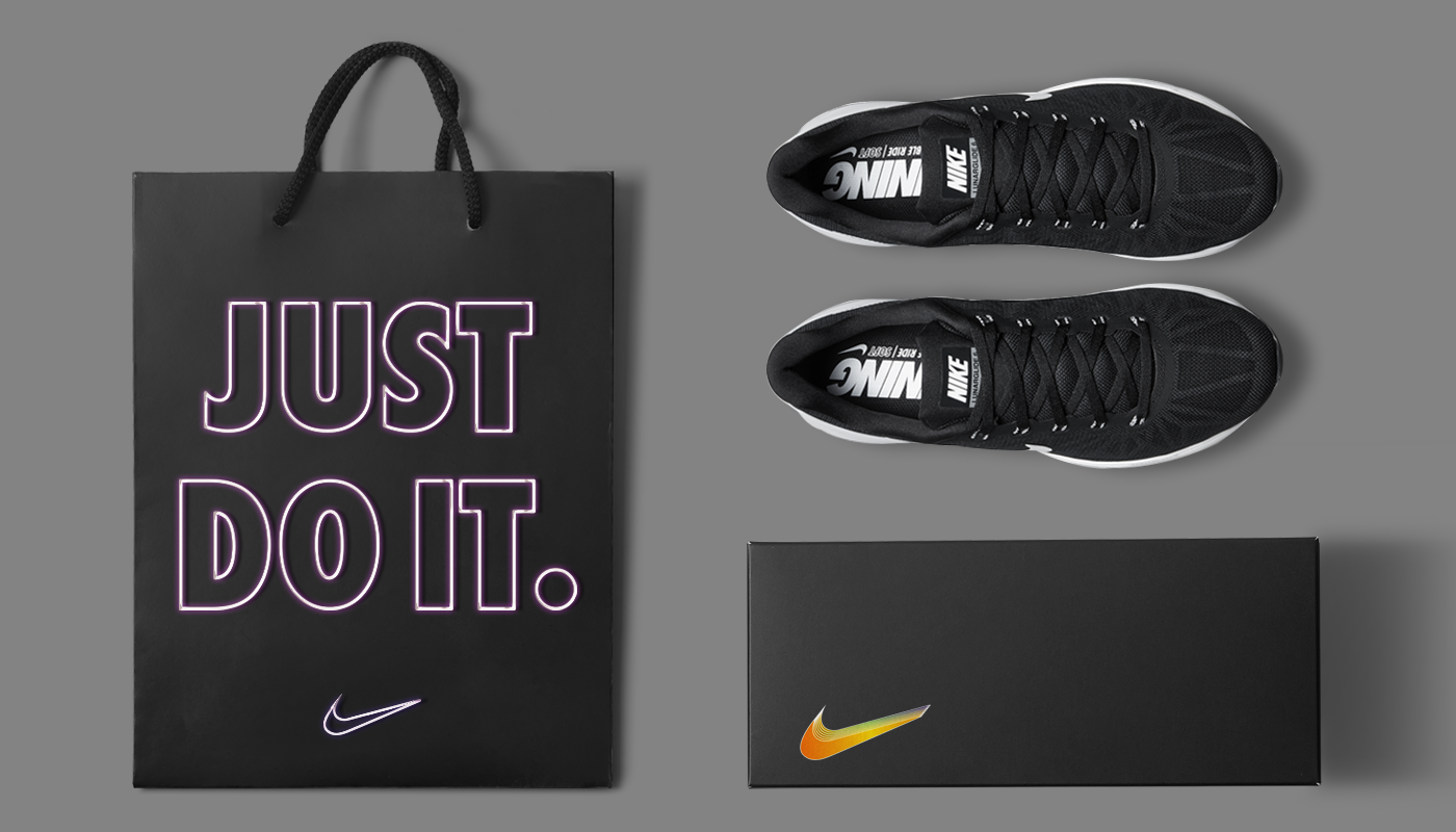 typo poster color Nike typography  