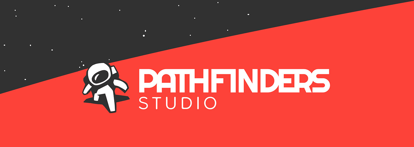 brand identity game studio Logo Design logo indie game studio pathfinders studio