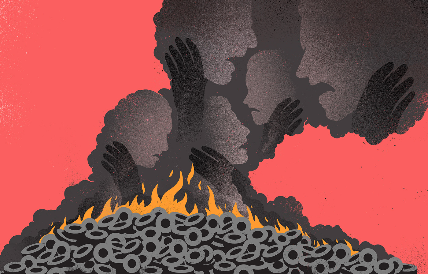 the guardian India editorial burning