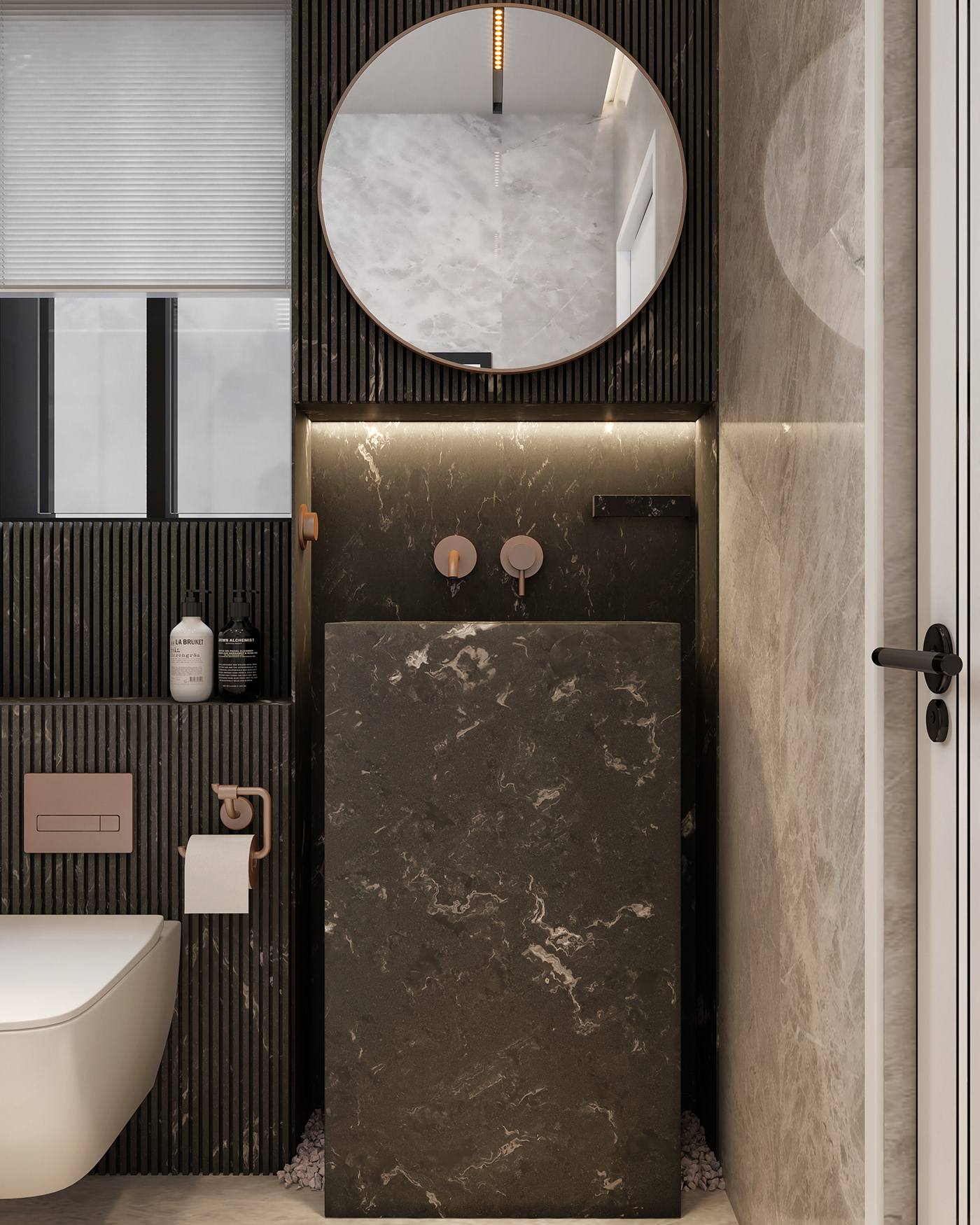 architecture interior design  visualization 3ds max vray bathroom Modern Design SHOWER toilet Marble