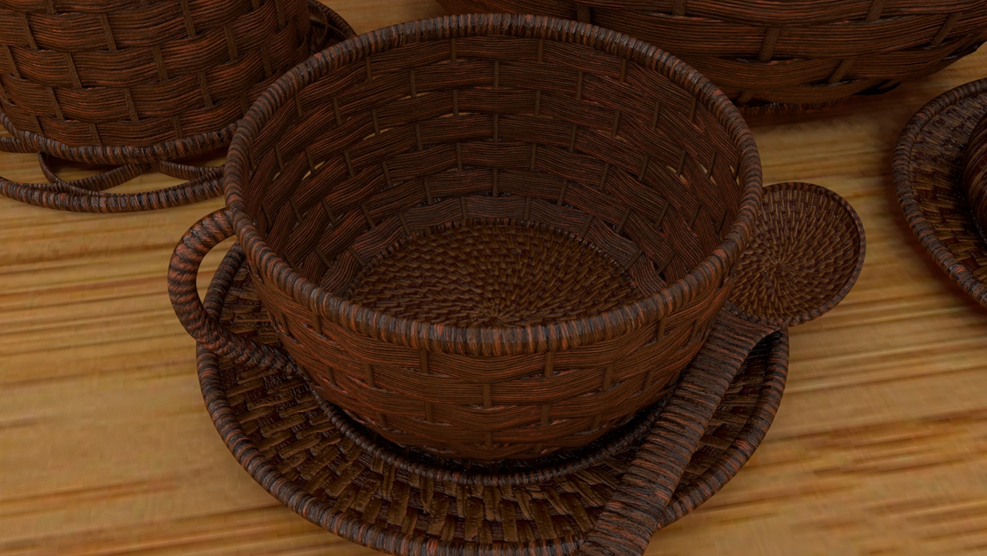 weave basket 3D