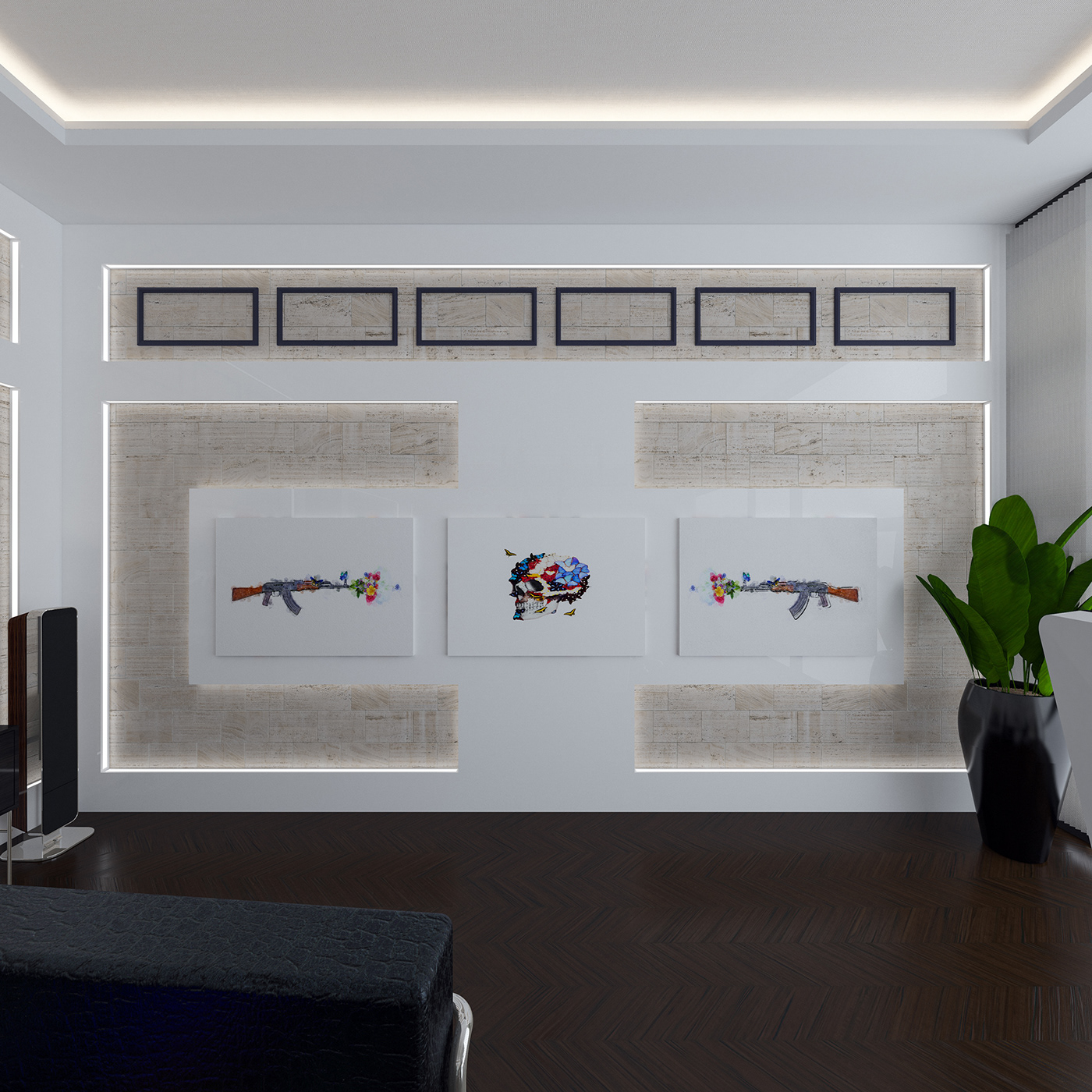 home Office Interior interiordesign design luxury architecture workspace Photography  Render