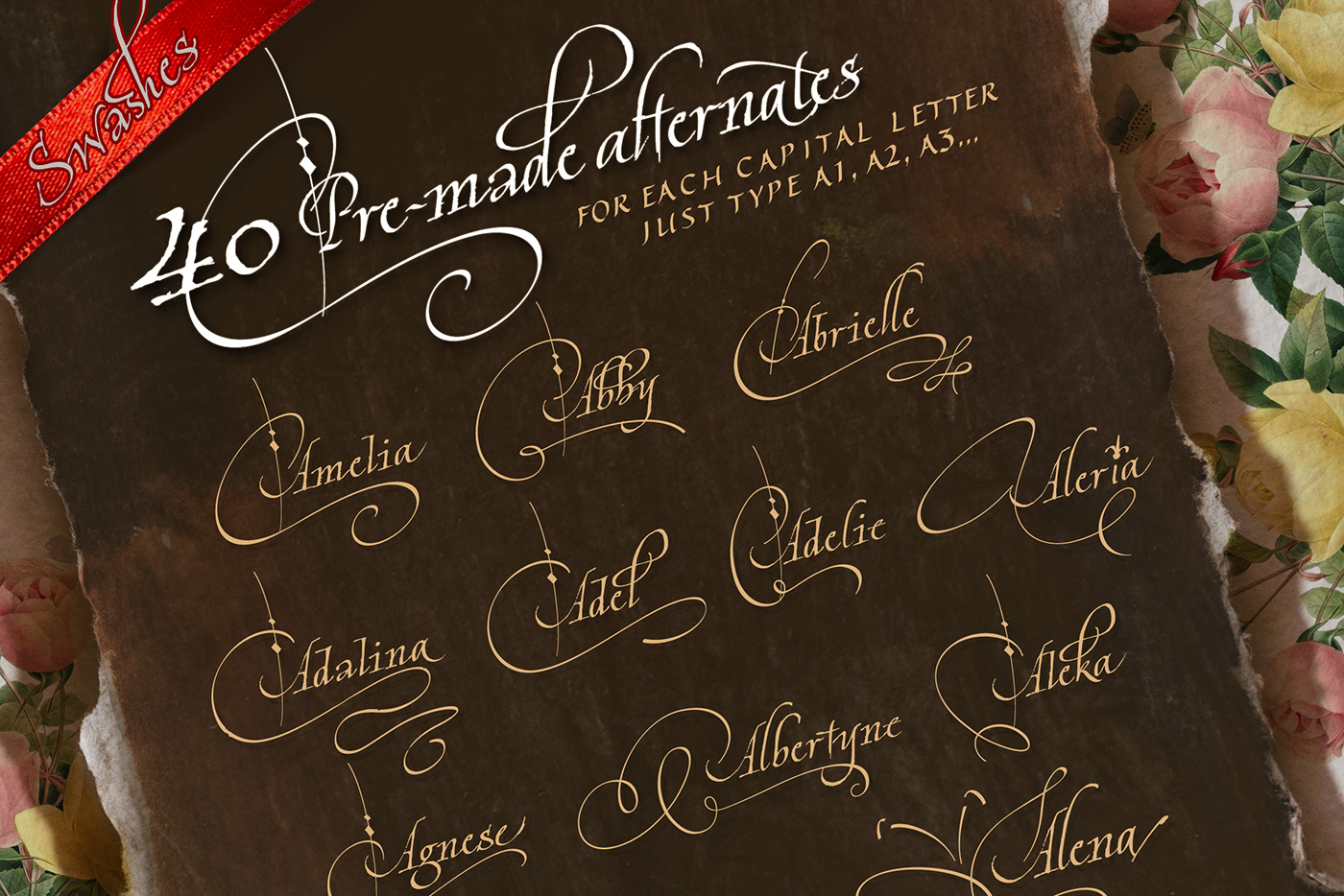 italic Script cardinal Calligraphy   handwritten Original swash wedding free Free font