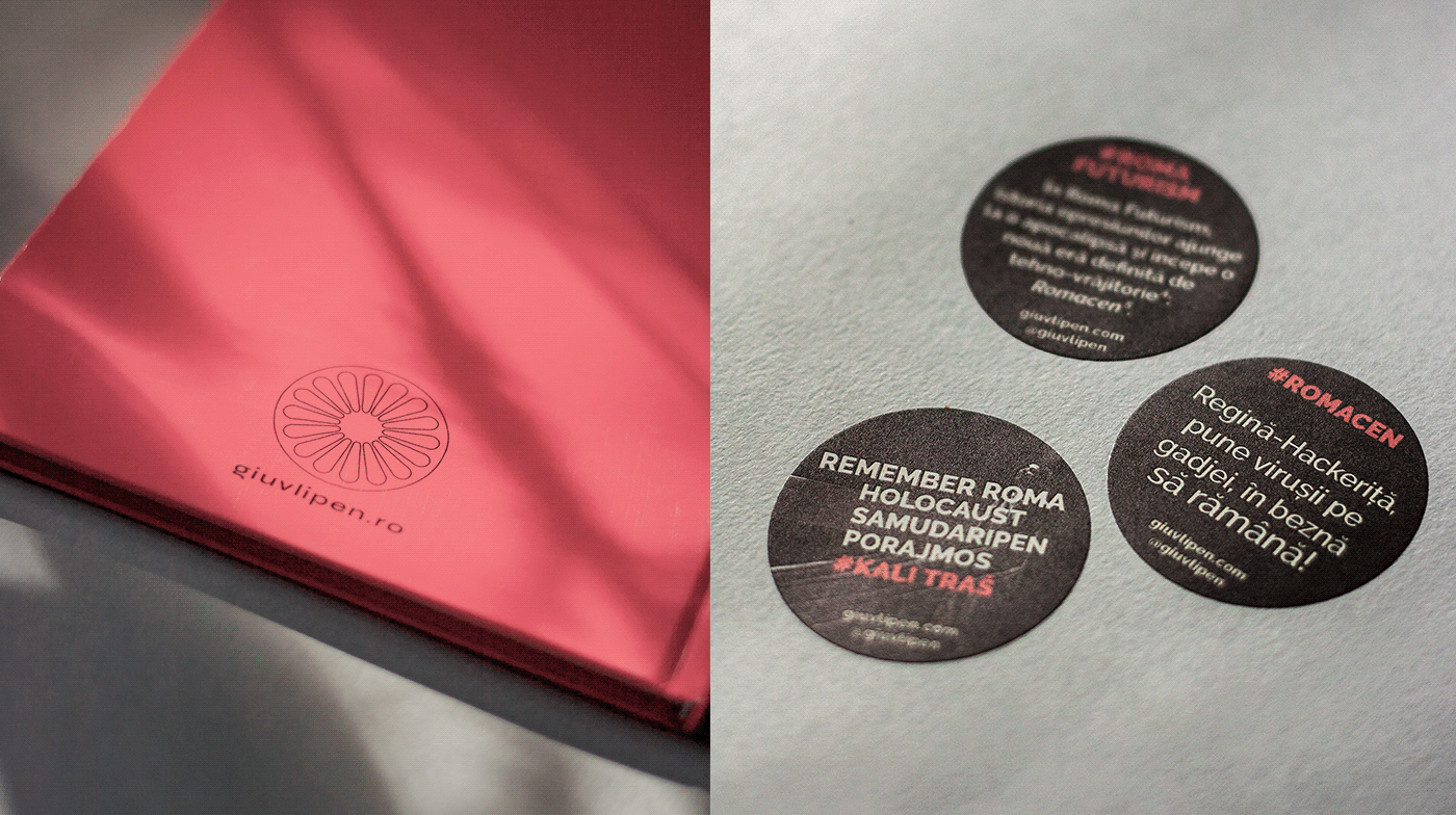 brochure feminist Giuvlipen roma theater  branding  Booklet pink Political Art print design 