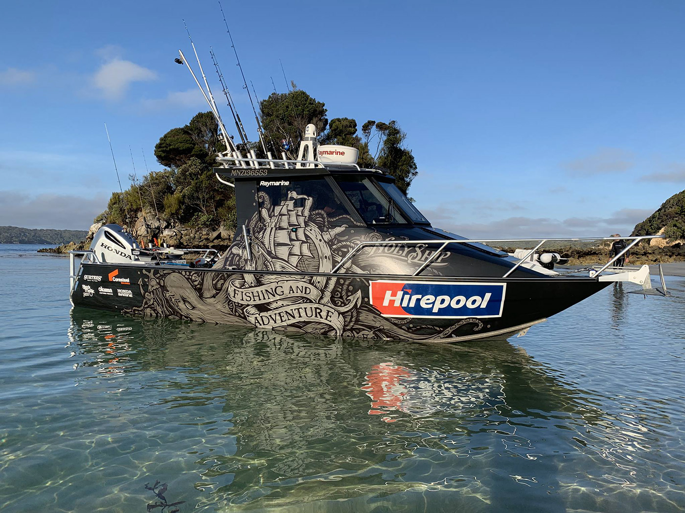 Fishing and Adventure Boat Wrap design on Behance