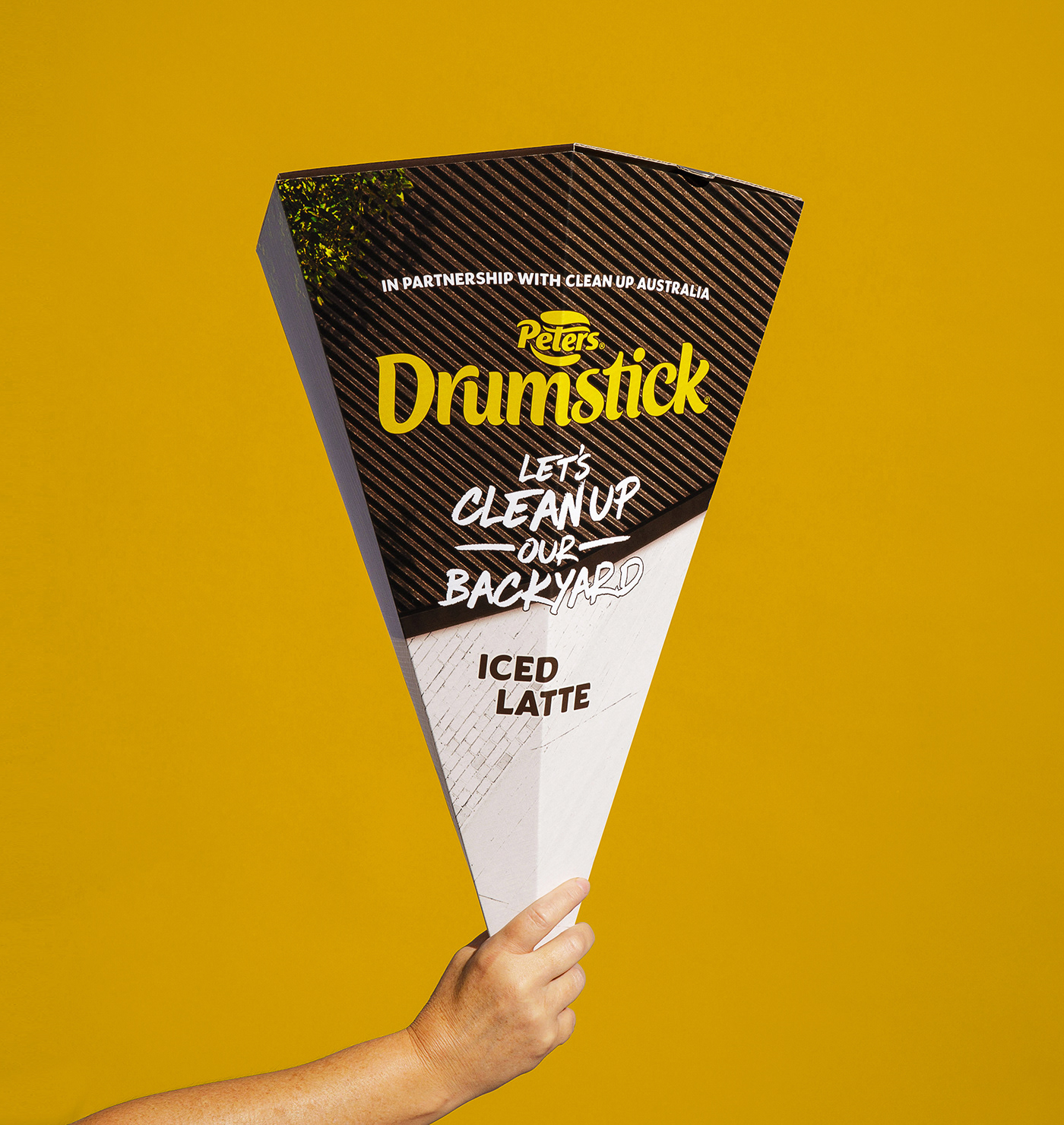 design Packaging icecream drumstick INFLUENCER clean simple modern mediakit peters