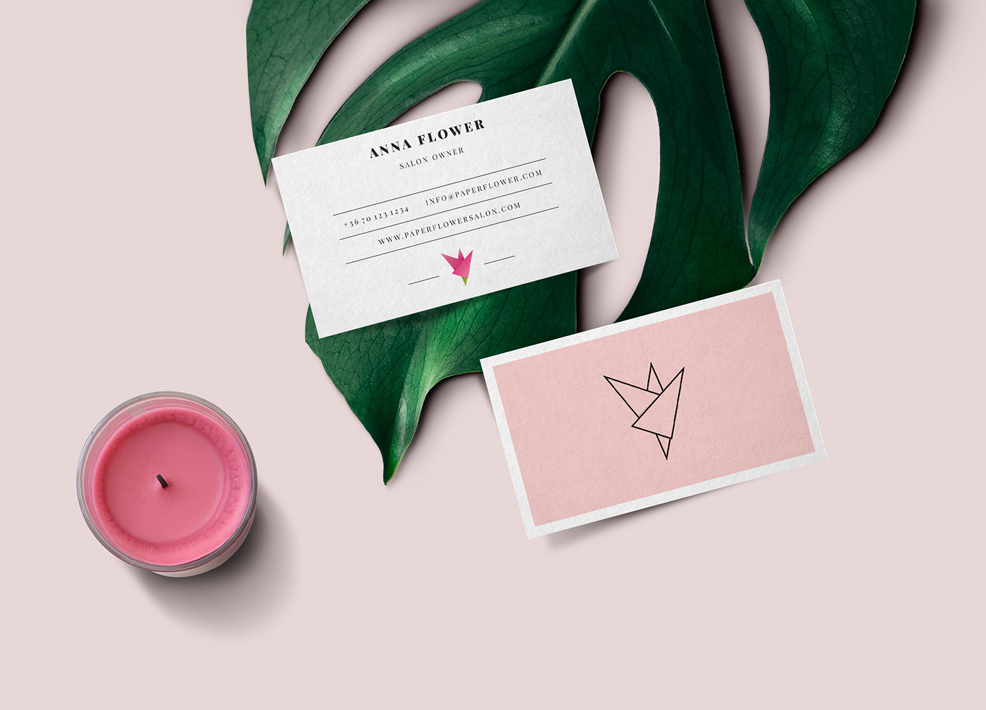 flower vector logo graphic salon beauty pink branding  identity