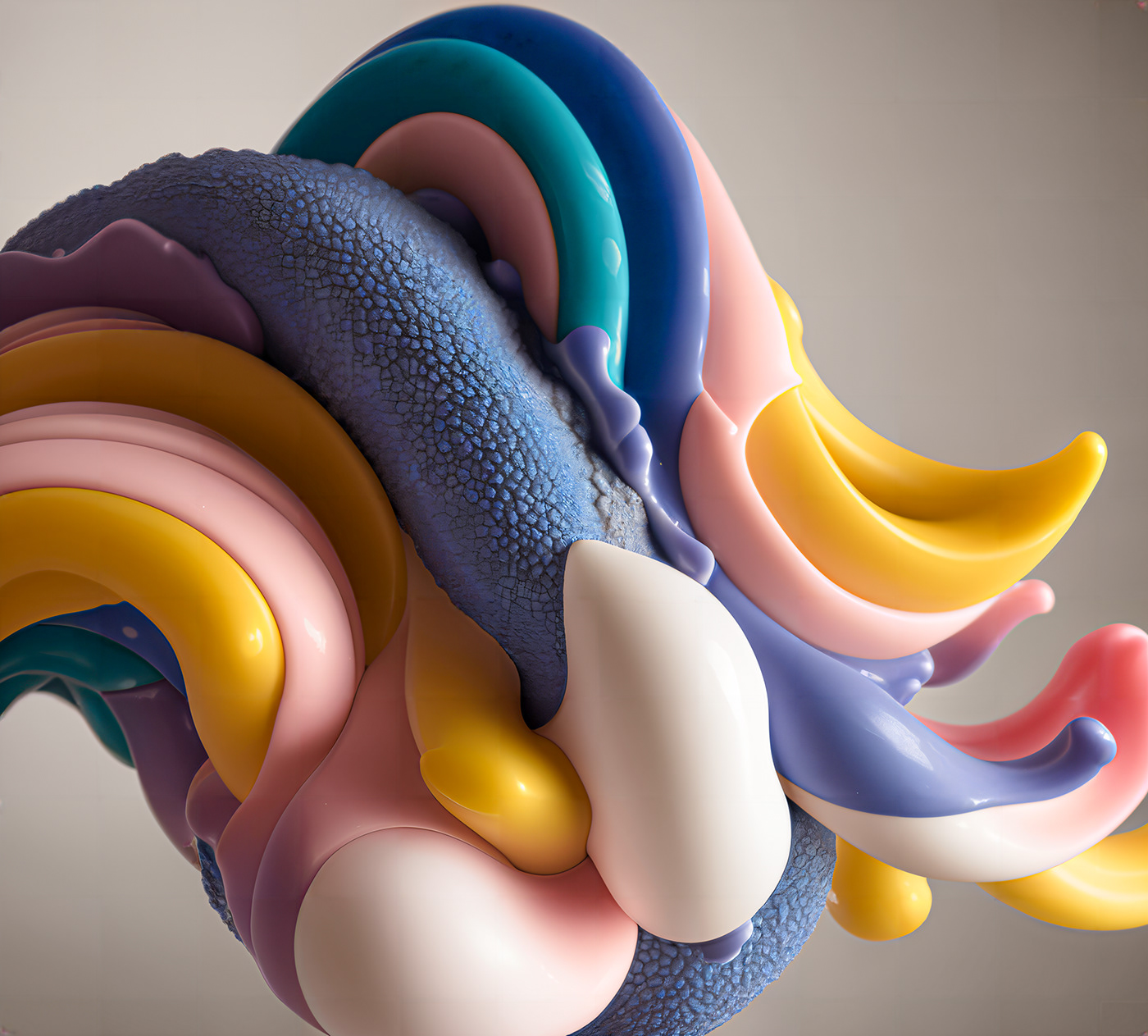 art contemporaryart digitalart textures conceptual 3D Nature environment animation  ia