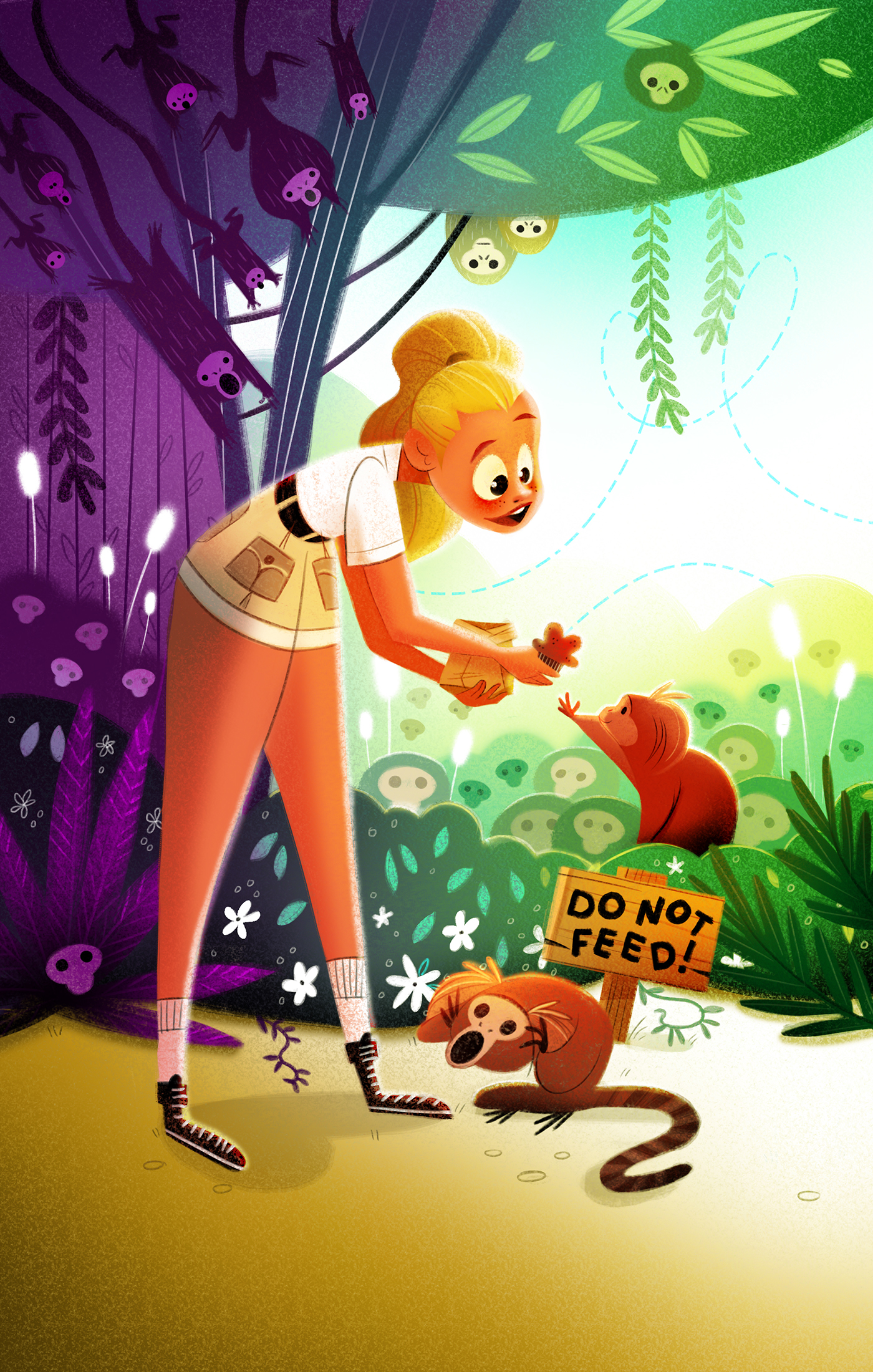 childrensbooks Marmoset muffin jungle Brazil exploring visualdevelopment monkey donotfeed girl