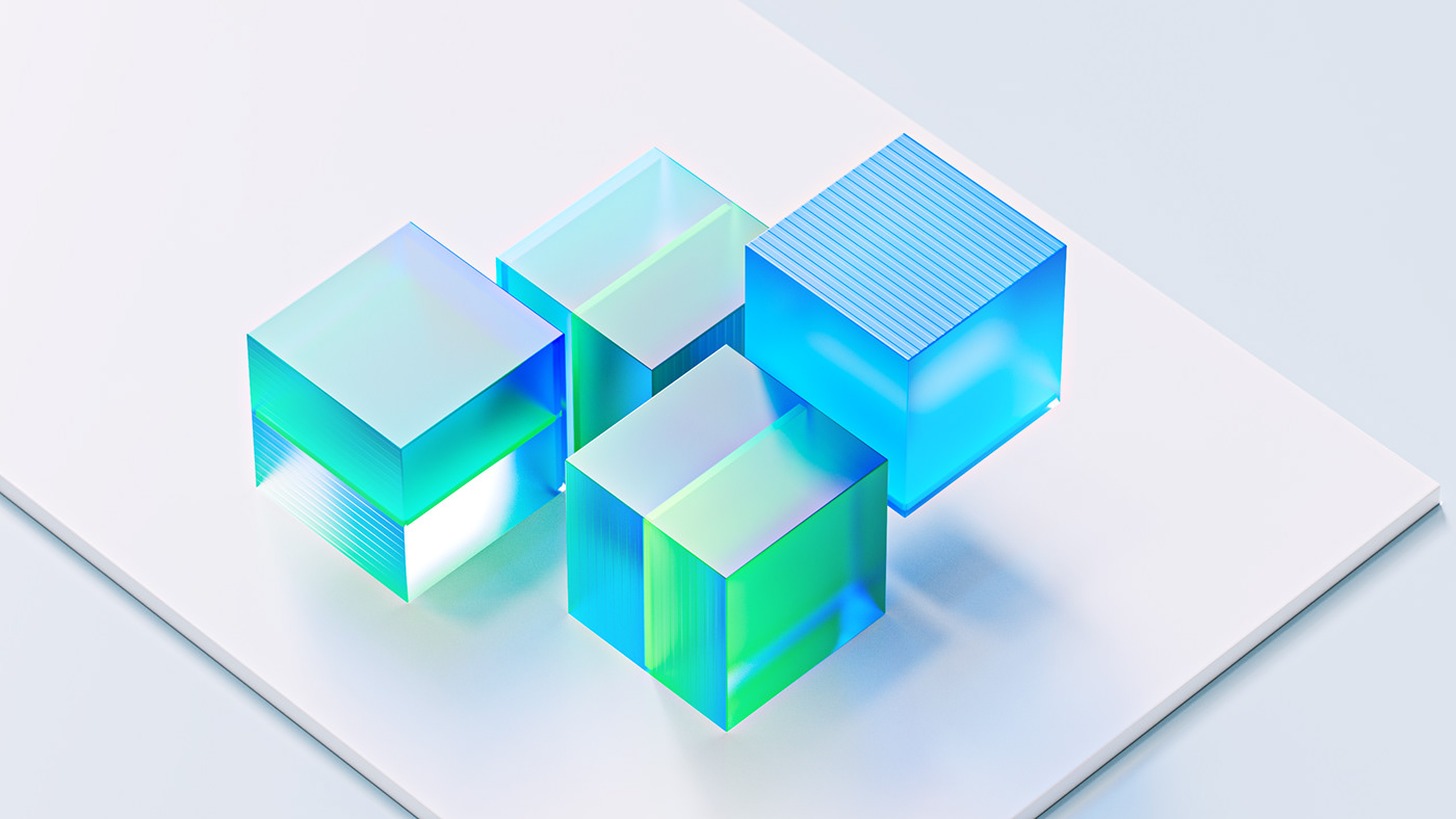 browser tech UI ux minimal abstract caustics CGI 3D gradient