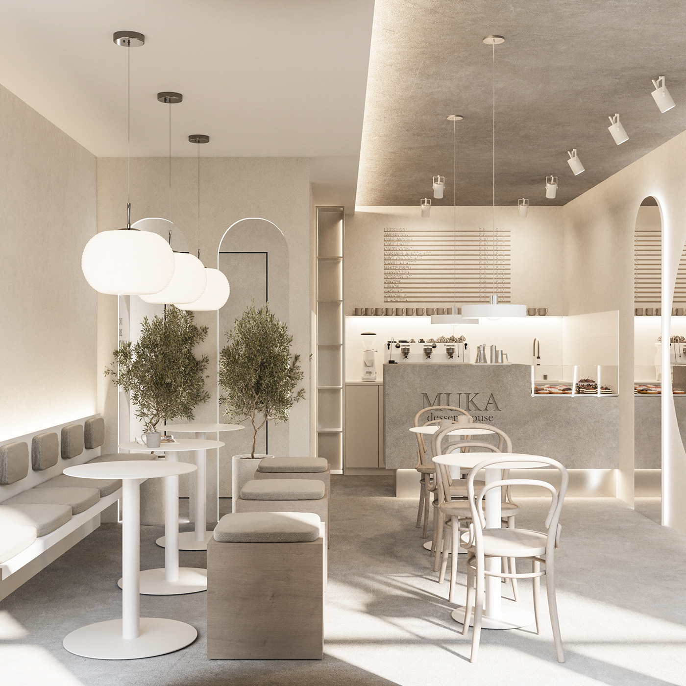 architecture art cafe Coffee coffeeshop design Interior interior design  Render visualization