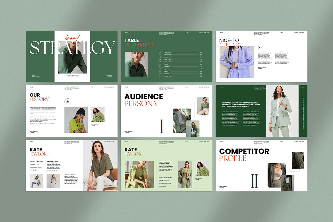 brand strategy presentation template Strategy Presentation pitch deck Brand Deck Brand Presentation Business Proposal Company Branding corporate Brand Guideline