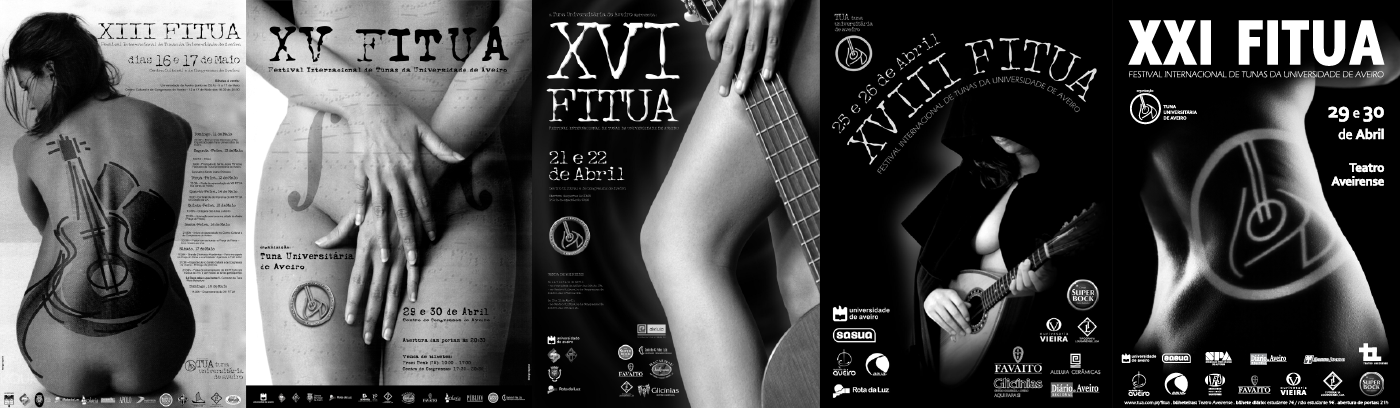 Aveiro tuna University music festival graphic design  direction communication
