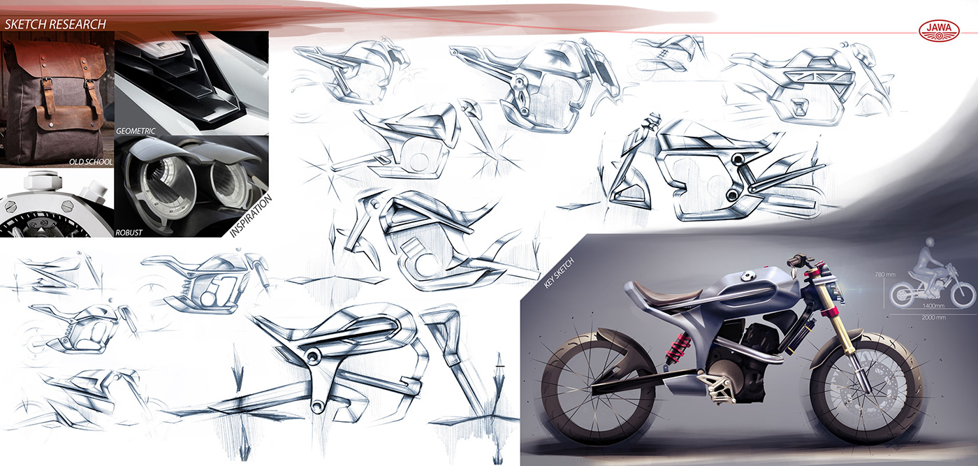 design transportation Bike Render sketch motorcycle motorbike concept concepts