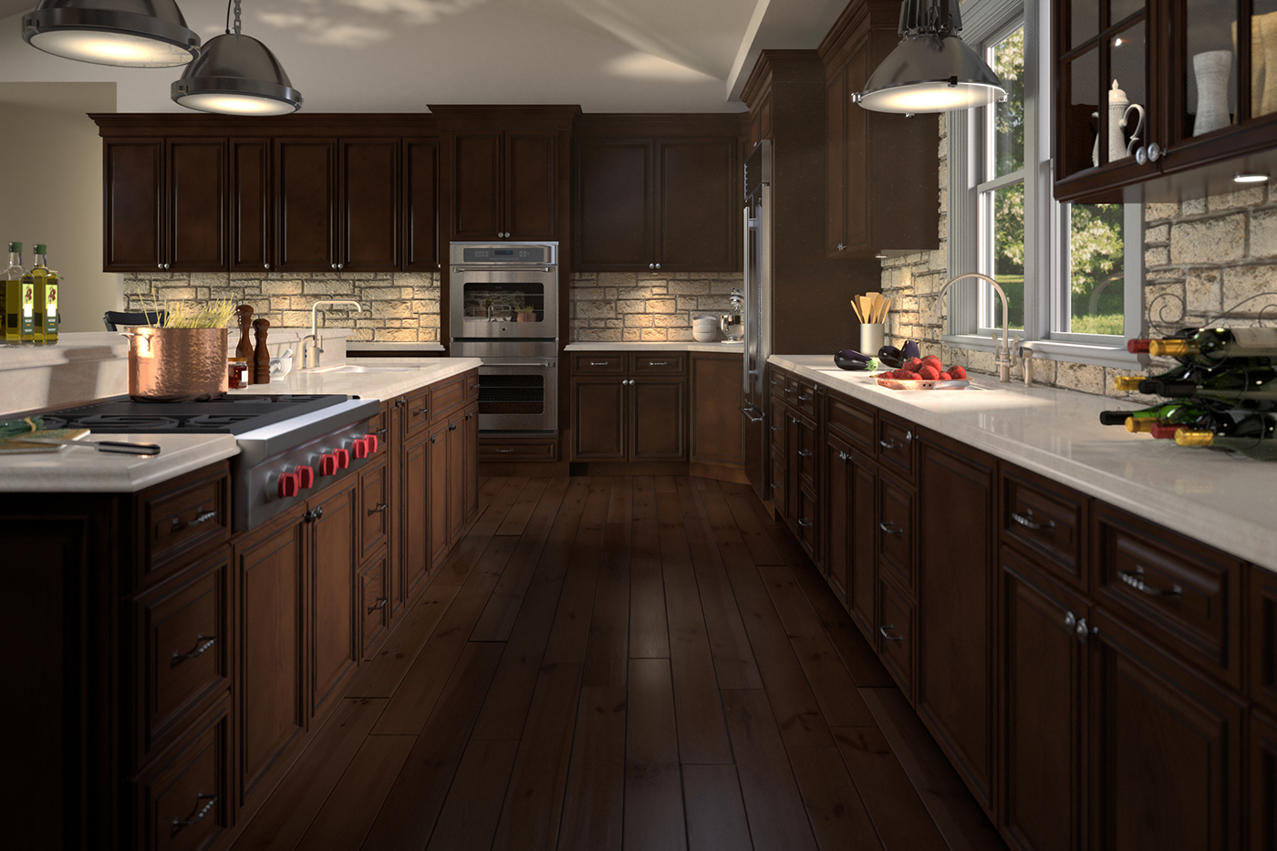 kitchen 3D CGI visualization rendering kitchen cgi Hypothetical INTERIOR RENDERING residential