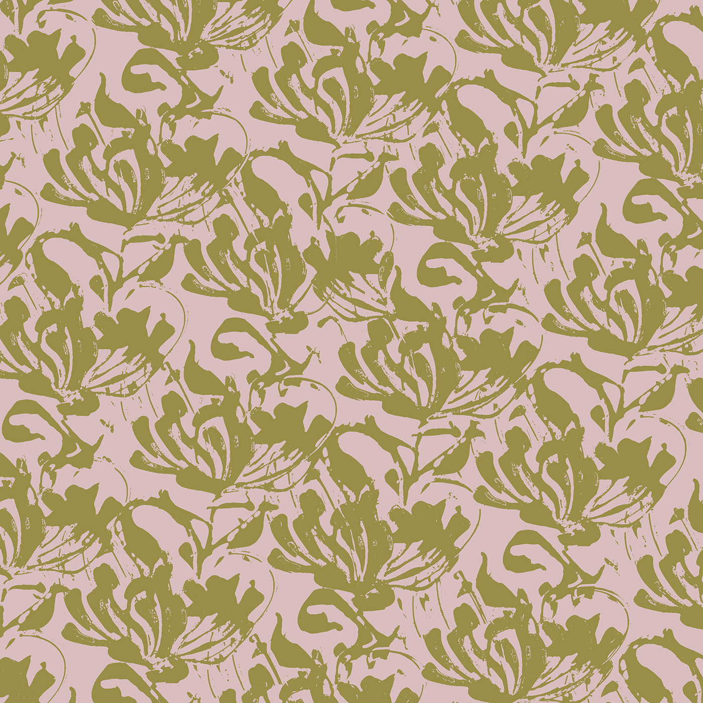 chevrefeuille fabric flower honey motif motif textile papier peint pattern textile tissus wallpaper honeysuckle pattern design 